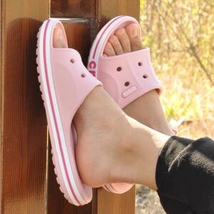 Crocs Bayaband Slide Ballerina Pink/Candy Pink size 9 new